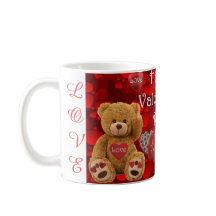 Fröhlicher Valentinstag Teddybär Herz Süß
