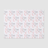 Fröhlicher Valentinstag Tissue-Papier-Schirm-Herze Seidenpapier (Vorderseite)