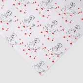 Fröhlicher Valentinstag Tissue-Papier-Schirm-Herze Seidenpapier (Ausschnitt)