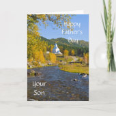 Fröhlicher Vater, dein Sohn Karte (Vorderseite)