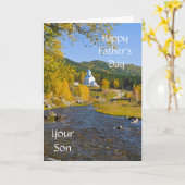 Fröhlicher Vater, dein Sohn Karte (Gelbe Blume)