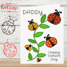 Fröhlicher Vater Papa aus dem Kindergruß