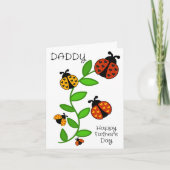 Fröhlicher Vater Papa aus dem Kindergruß Karte (Vorderseite)