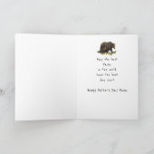 Fröhlicher Vater Papa Bären Vater, Vater Karte (Innenseite)