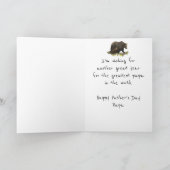 Fröhlicher Vater Papa Bären Vater, Vater Karte (Innenseite)