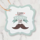 Fröhlicher Vater - Schnurrbart Geschenkanhänger (Vorderseite)