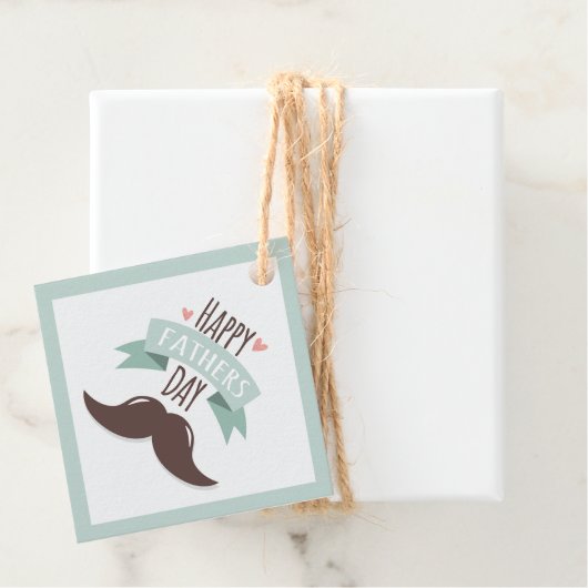 Fröhlicher Vater - Schnurrbart Geschenkanhänger (Beispiel)