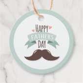 Fröhlicher Vater - Schnurrbart Geschenkanhänger (Vorderseite)