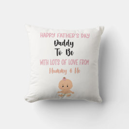 Fröhlicher Vater zum Kissen