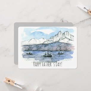 Fröhlicher Vatertag Angeln Liebe Vater Karte
