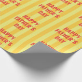 Fröhlicher Vatertag Geschenkpapier (Ecke)