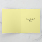 Fröhlicher Vatertag mit Kindern Karte (Innenseite)