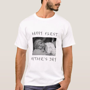 Fröhlicher Vatertag Neues Papa-Foto T-Shirt