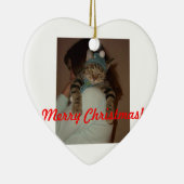 Fröhlicher Weihnachten-Boris Catenov Keramik Ornament (Rechts)