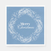 Fröhlicher Weihnachts-Botanikkranz. Serviette (Vorderseite)