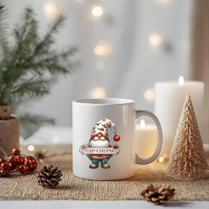 Fröhlicher Weihnachts-Gnom Kaffeetasse