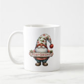 Fröhlicher Weihnachts-Gnom Kaffeetasse (Links)