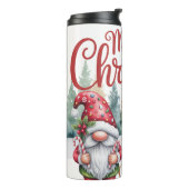 Fröhlicher Weihnachts-Gnom-Tumbler Thermosbecher (Nach links gedreht)