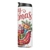 Fröhlicher Weihnachts-Gnom-Tumbler Thermosbecher (Nach rechts gedreht)