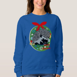 fröhlicher Weihnachts-Igel Sweatshirt