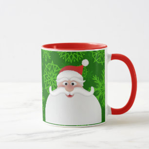 Fröhlicher Weihnachts-Santa-11-oz-Kombibecher Tasse