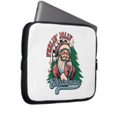 Fröhlicher Weihnachts-Santa Laptopschutzhülle (Vorne Rechts)