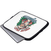 Fröhlicher Weihnachts-Santa Laptopschutzhülle (Vorne Knopf)
