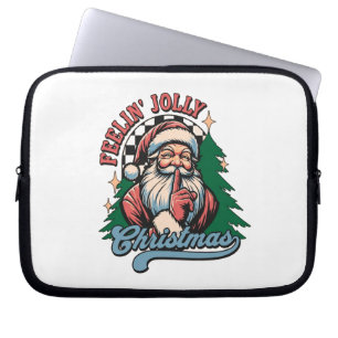 Fröhlicher Weihnachts-Santa Laptopschutzhülle
