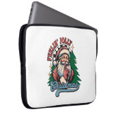Fröhlicher Weihnachts-Santa Laptopschutzhülle (Vorne Rechts)