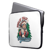 Fröhlicher Weihnachts-Santa Laptopschutzhülle (Vorderseite Links)