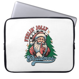 Fröhlicher Weihnachts-Santa Laptopschutzhülle