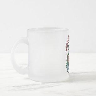 Fröhlicher Weihnachts-Santa Mattglastasse