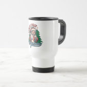 Fröhlicher Weihnachts-Santa Reisebecher (VorderseiteRechts)