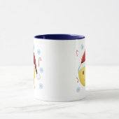 Fröhlicher Weihnachts-Smiley Tasse (Zentrum)