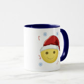 Fröhlicher Weihnachts-Smiley Tasse (VorderseiteRechts)