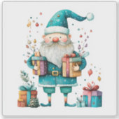 Fröhlicher Weihnachtsaufkleber Aufkleber (Vorderseite)