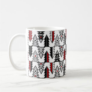 Fröhlicher Weihnachtsbaum abstrakt moderne geometr Kaffeetasse