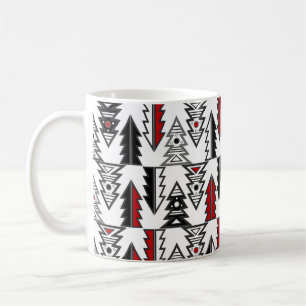 Fröhlicher Weihnachtsbaum abstrakt moderne geometr Kaffeetasse