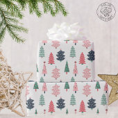 Fröhlicher Weihnachtsbaum Geschenkpapier