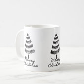 Fröhlicher Weihnachtsbaum Kaffeetasse (Vorderseite Links)