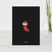Fröhlicher Weihnachtsbaum Karte (Rückseite)