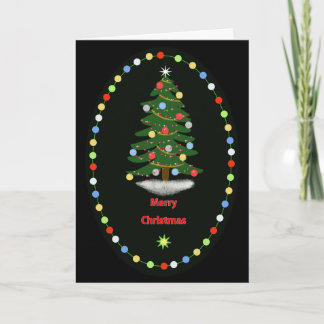 Fröhlicher Weihnachtsbaum Karte