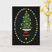 Fröhlicher Weihnachtsbaum Karte (Gelbe Blume)