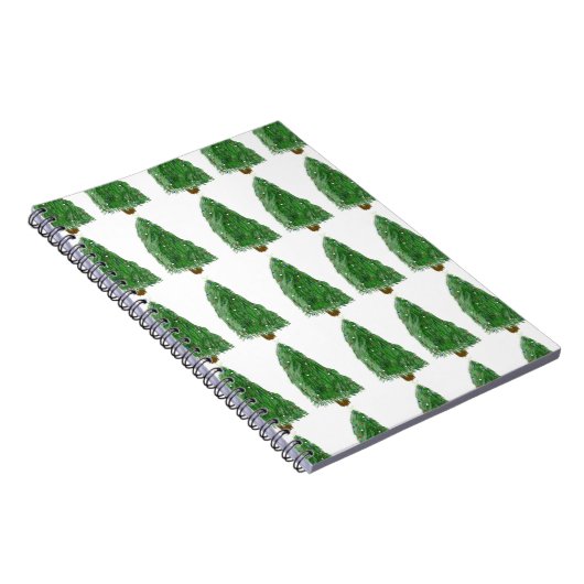 fröhlicher Weihnachtsbaum Notizblock (Rechte Seite)