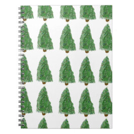 fröhlicher Weihnachtsbaum Notizblock