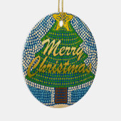 Fröhlicher Weihnachtsbaum - Punkt-Entwürfe durch Keramik Ornament (Rechts)