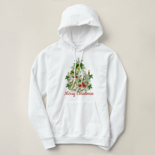 Fröhlicher WeihnachtsbaumHoodie Hoodie (Design vorne)