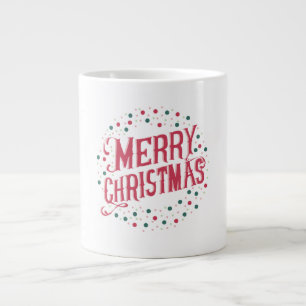 Fröhlicher Weihnachtsbecher   Festlicher Feiertags Jumbo-Tasse
