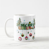 Fröhlicher Weihnachtsbecher Kaffeetasse (Links)