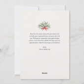 fröhlicher Weihnachtsbogen Feiertagskarte (Rückseite)